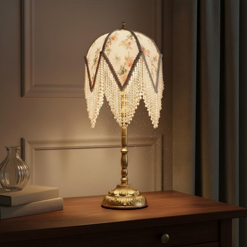 Lampe vintage franges - à, lueur