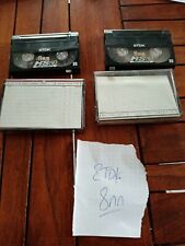 Lot 2 CASSETTES K7 TDK 8MM CAMESCOPE VIDEO 8 HS 60 Minutes  