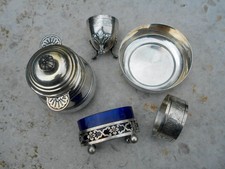 lot 5 métal argenté ancien