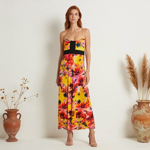 Soirée boho robe - robe, midi