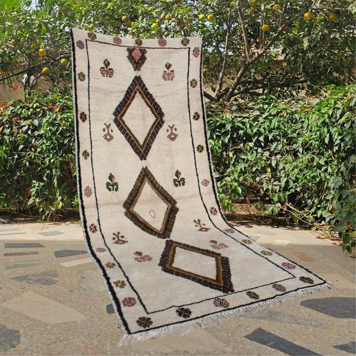 Tapis laine berbère - laine,