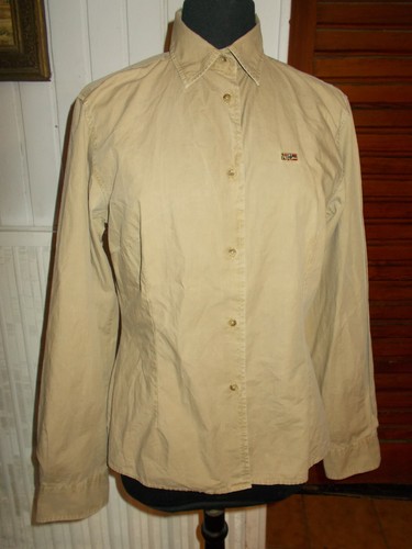 Chemisier 100 coton beige - chemisier,