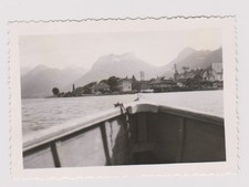 photo ancienne 🎞️ barque lac Annecy hôtel Azur 1952