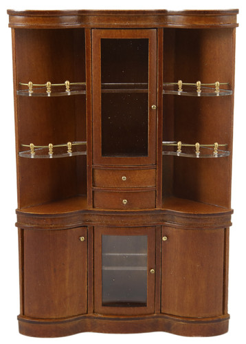 Meuble bar angle en noyer - de, d'angle