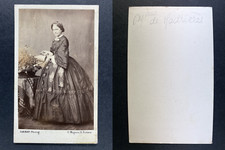 Darnay, Poitiers, madame de Madrières Vintage cdv albumen print. Tirage al