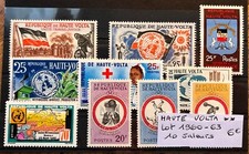 TIMBRES HAUTE VOLTA LOT 1960 -