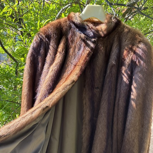 Manteau vison doré - en, brun