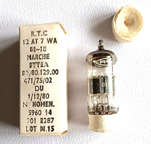 Tube 12at7wa rtc nos - 12at7wa,