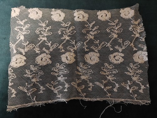 Coupon tissu tulle brodé - , 14