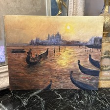 Huile Sur Carton Ancienne
