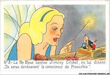CAR-AAMP2-DISNEY-0142 - Pinocchio - La fée bleue baptise Jiminy cricket en lu