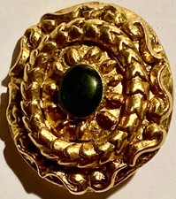 Bouton en bronze doré LINE