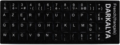 Autocollants clavier azerty - autocollants,