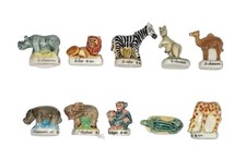 Série complète de 10 fèves Savane aventure Pré-série 2000