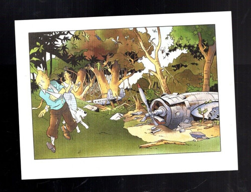 Tintin carte postale - tintin.,