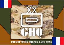 GHQ, CinC, Heroics, micro armour, 1/285, 1/300 French tanks, trucks, guns. WW2