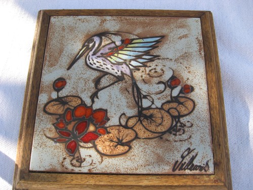 Ancien dessous plat en - de,