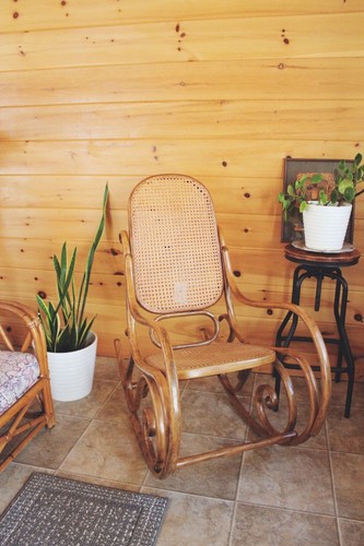 Vintage wood bentwood - vintage, cane