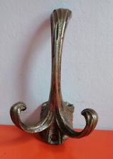 ANCIENNE DOUBLE PATÈRE EN BRONZE MASSIF PORTE MANTEAU MURAL 19 ÈME SIÈCLE