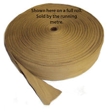 Tapis de fixation bord de tapis OR BEIGE sangle coton 2" de large TAPIS & TAPIS