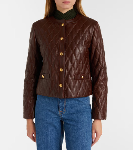 Veste cuir femme marron - femme,