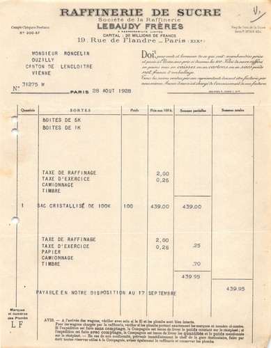 1928 raffinerie sucre - de,