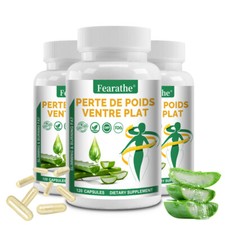 Capsules d'extrait d'Aloe Vera 100mg - 200:1,nettoyage détox et soutien digestif