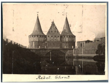 Belgique, Gand, Rabot. Ghent  Vintage photomechanical print.   Photomécanique 