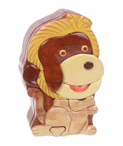 Handcrafted wooden monkey - wooden,