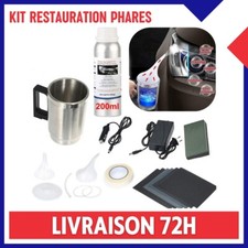 Kit Rénovation Phare Voiture Restauration Rénovateur Jaunissement Optique Auto