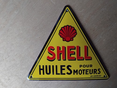 Petite plaque émaillée shell - petite,