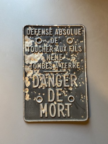 Ancienne plaque sncf alu - ancienne,