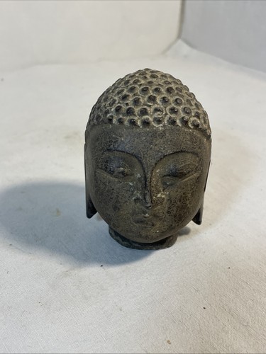 Tête bouddha pierre - de,