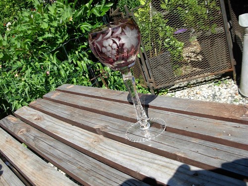 Grand verre pied vin - grand,