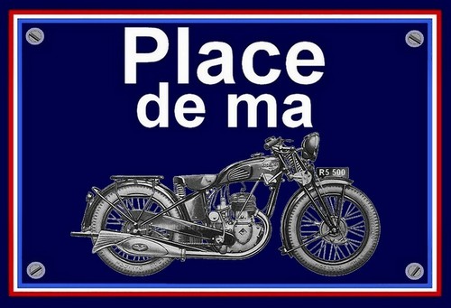 Plaque place de - ",