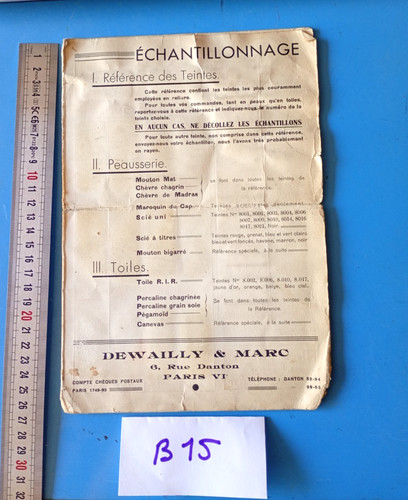 Catalogue echantillons cuir - echantillons,