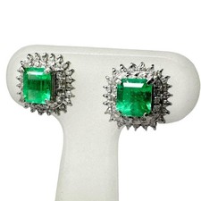 Boucle d'oreille Emeraude