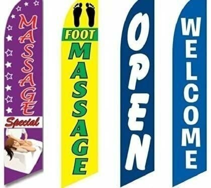 Swooper flags massage body - flags,