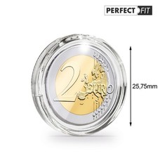 Capsules rondes ULTRA PERFECT FIT pour pièces de 2 euros.