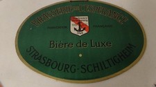Rare vieux carton bière de luxe brasserie ESPERANCE Strasbourg Schiltigheim