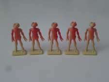 Lot Starlux 5 Figurines petite taille Extraterrestre, espace, No jim, clairet