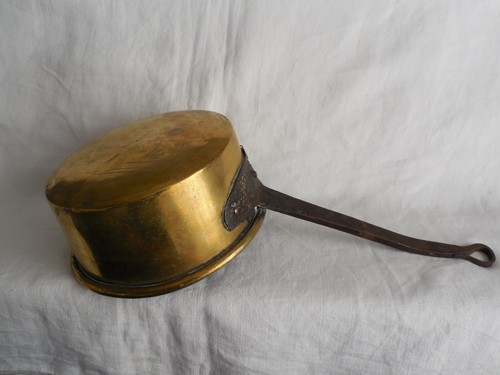 Ancienne casserole laiton - ancienne,