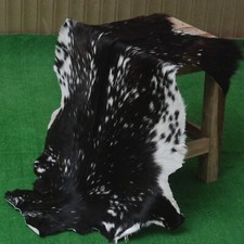 Luxe Noir Chèvre Cachette Tapis – Véritable,Durable & Timeless Décoration Maison