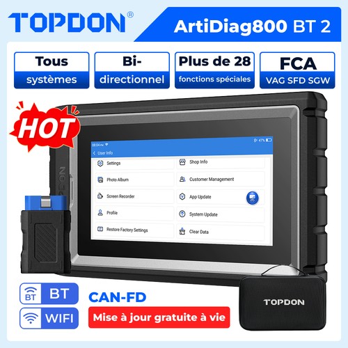 2026 topdon ad800 appareil - topdon, bt