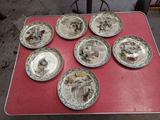 7 assiettes parlantes Vieilles