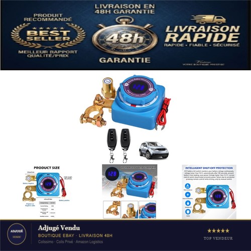 Coupe circuit batterie - batterie, 12v
