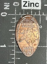 Penny Écrasé Allongé Du Phare Des Tortues Marines Caretta De La Côte De Géorgie