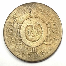 Pièce 1 Sol Aux Balance 1793 BB REF85949