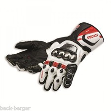 Ducati Dainese Corse C2 Course Gants Cuir Gants Noir Blanc Neuf