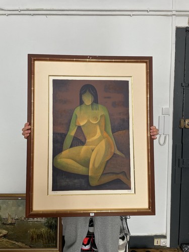 Grande lithographie louis - lithographie, de